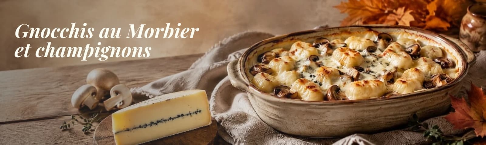 recette gratin de gnocchis au morbier