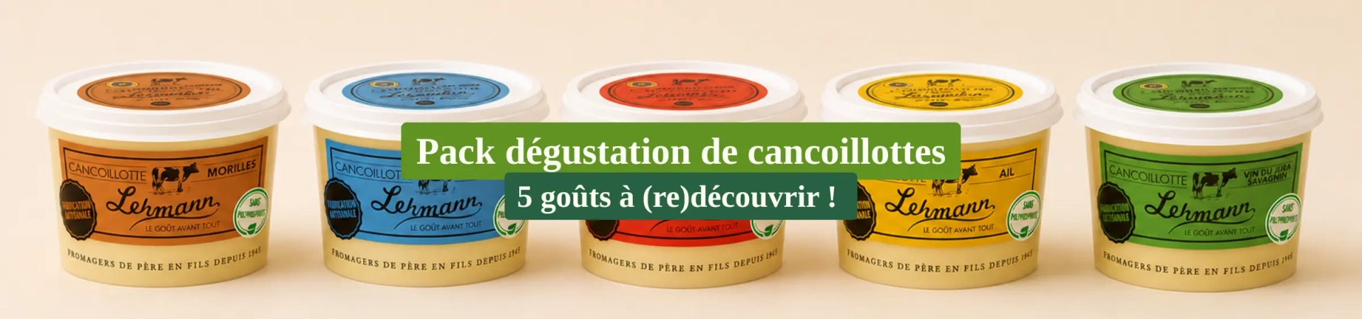 pack degustation cancoillottes metton jura fromage