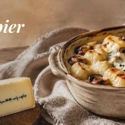 Gnocchis au Morbier et champignons : gratin crémeux